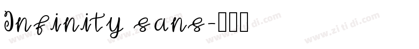 Infinity sans字体转换